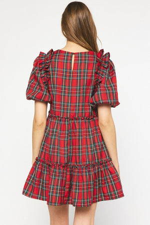 Holidazzle Red Plaid Dress