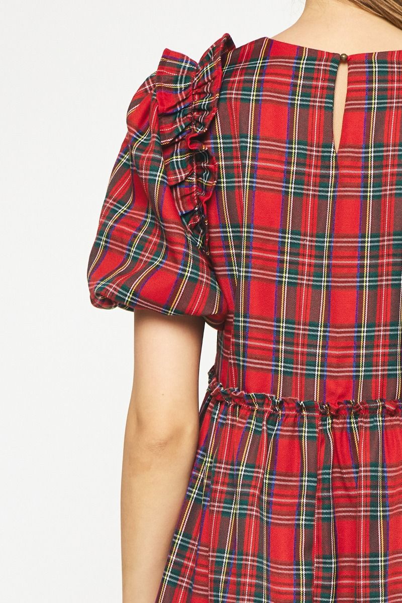 Holidazzle Red Plaid Dress