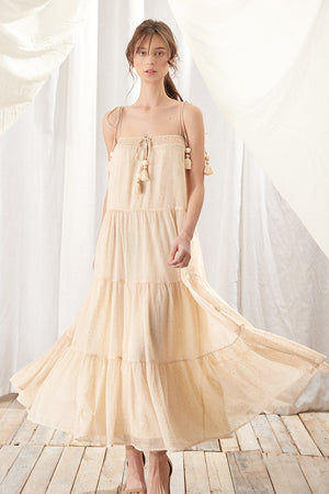 IN THE STARS TIERED MAXI DRESS