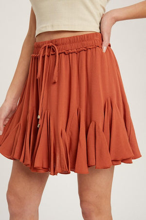 FLOWY SKIRT WITH SHORTS
