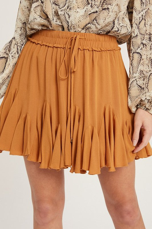 FLOWY SKIRT WITH SHORTS