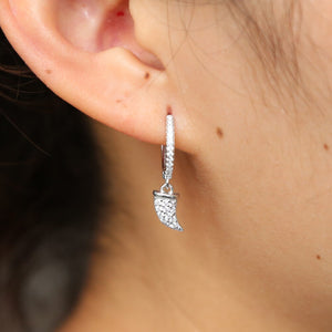 LUXURY COLLECTION BLING HORN MINI HOOPS